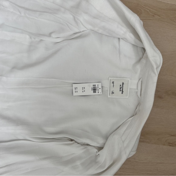 Abercrombie & Fitch NWT White Linen Blend Blazer - Picture 13 of 14